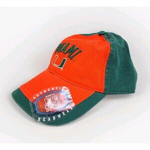Miami Hurricanes Vintage Drew Pearson ESPN College Game Day Hat Cap Colorblock